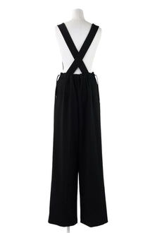 Enfold Wide Salopette Black