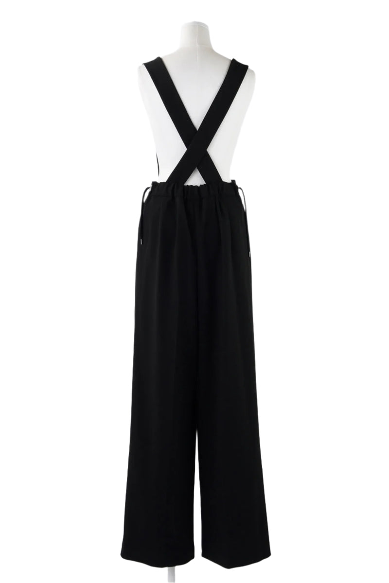 Enfold Wide Salopette Black