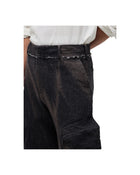 Jiyong Kim  Sun-Bleached 3D-Pocket Trousers Black