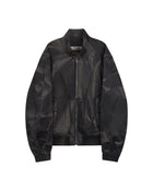 Jiyong Kim Sun-Bleached High Neck Blouson Black