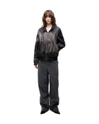 Jiyong Kim Sun-Bleached High Neck Blouson Black