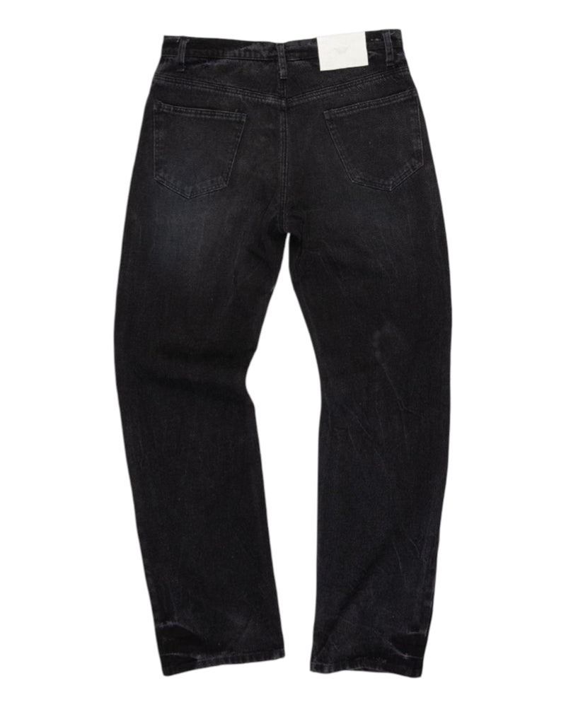 Alexander Digenova Straight Leg Duct Tape Jeans Black