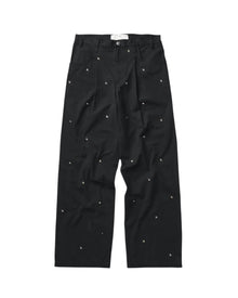 Song for the Mute Metal Bead Boyfriend Jeans Black