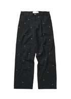 Song for the Mute Metal Bead Boyfriend Jeans Black