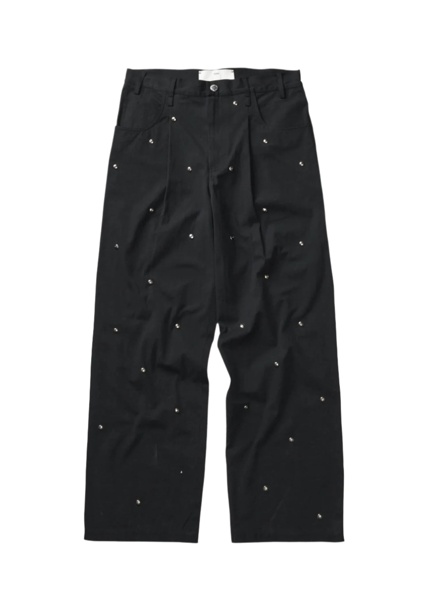 Song for the Mute Metal Bead Boyfriend Jeans Black