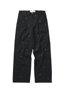 Song for the Mute Metal Bead Boyfriend Jeans Black