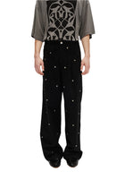 Song for the Mute Metal Bead Boyfriend Jeans Black