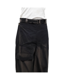 Jiyong Kim Sun-Bleached Double Front Wide Trousers Black