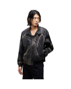Jiyong Kim Sun-Bleached High Neck Blouson Black