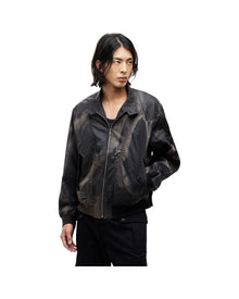 Jiyong Kim Sun-Bleached High Neck Blouson Black