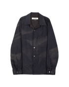 Jiyong Kim Sun-Bleached Raw Edged Shirt Black