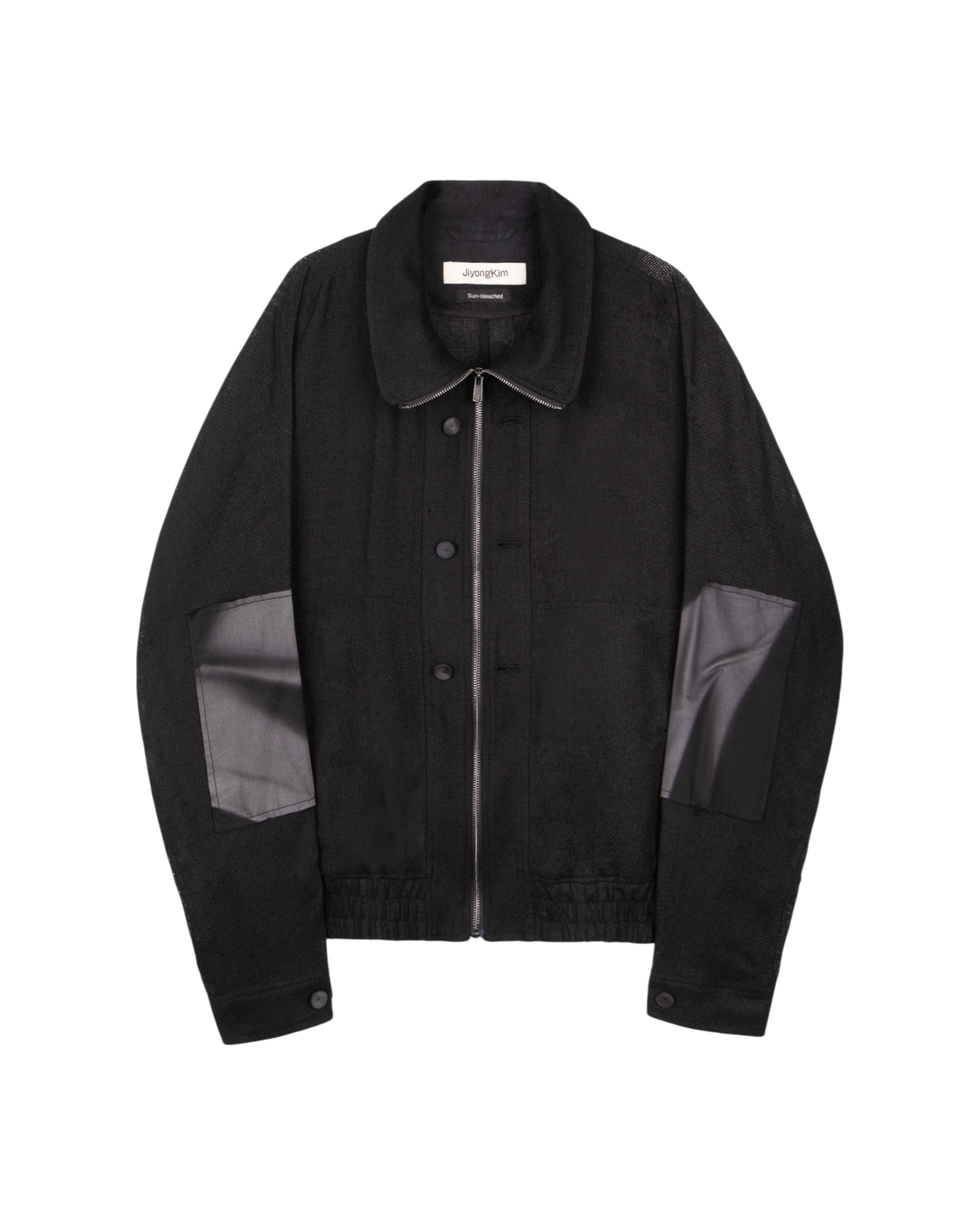 Jiyong Kim Sun-Bleached Double Front Jacket Black