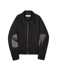Jiyong Kim Sun-Bleached Double Front Jacket Black