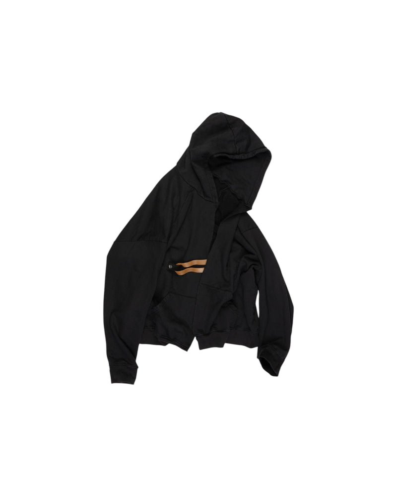 Alexander Digenova Rubber Band Hoodie Black