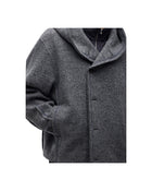 Jiyong Kim Hooded Wool Jacket Grey