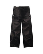 Jiyong Kim Sun-Bleached Double-Knee Trousers Black