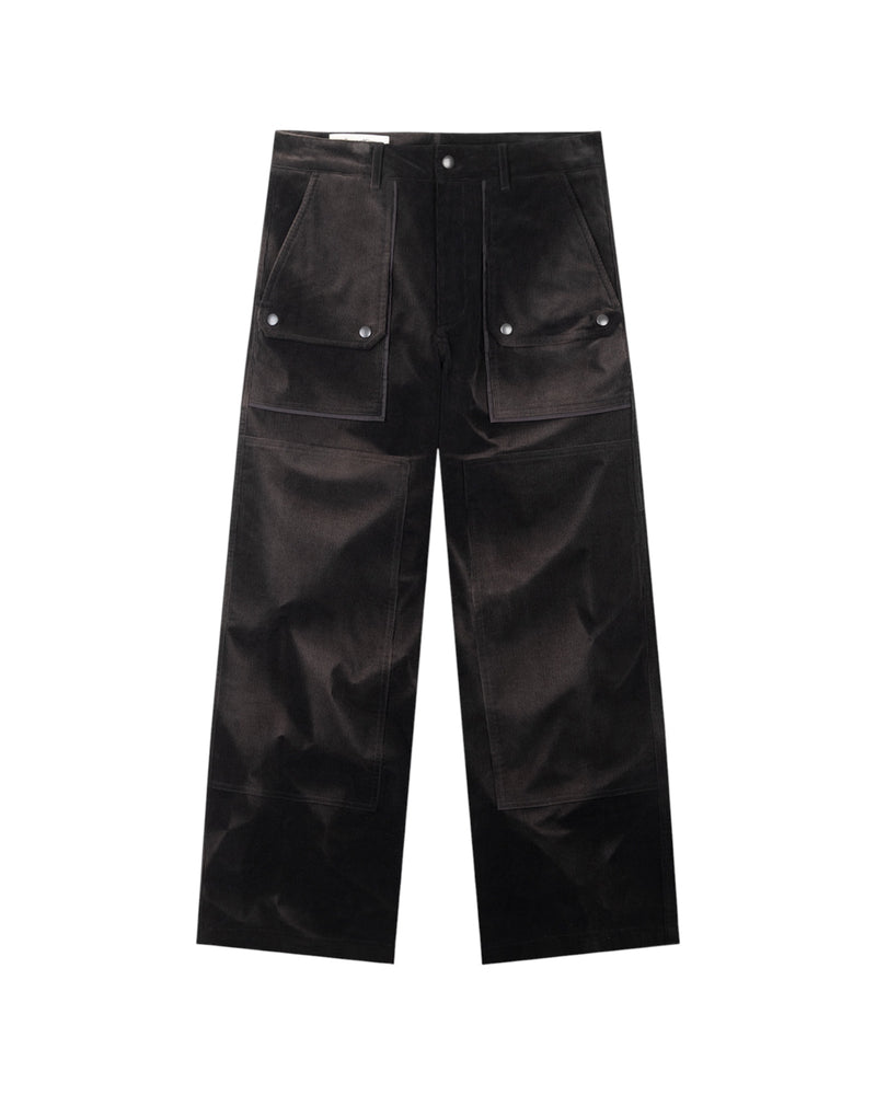 Jiyong Kim Sun-Bleached Double-Knee Trousers Black