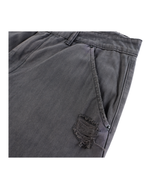 DRIFTA "Lowkey Flex" Distressed Washed Utility Cargo Pants Black