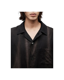 Jiyong Kim Sun-Bleached Strap Shirt Black