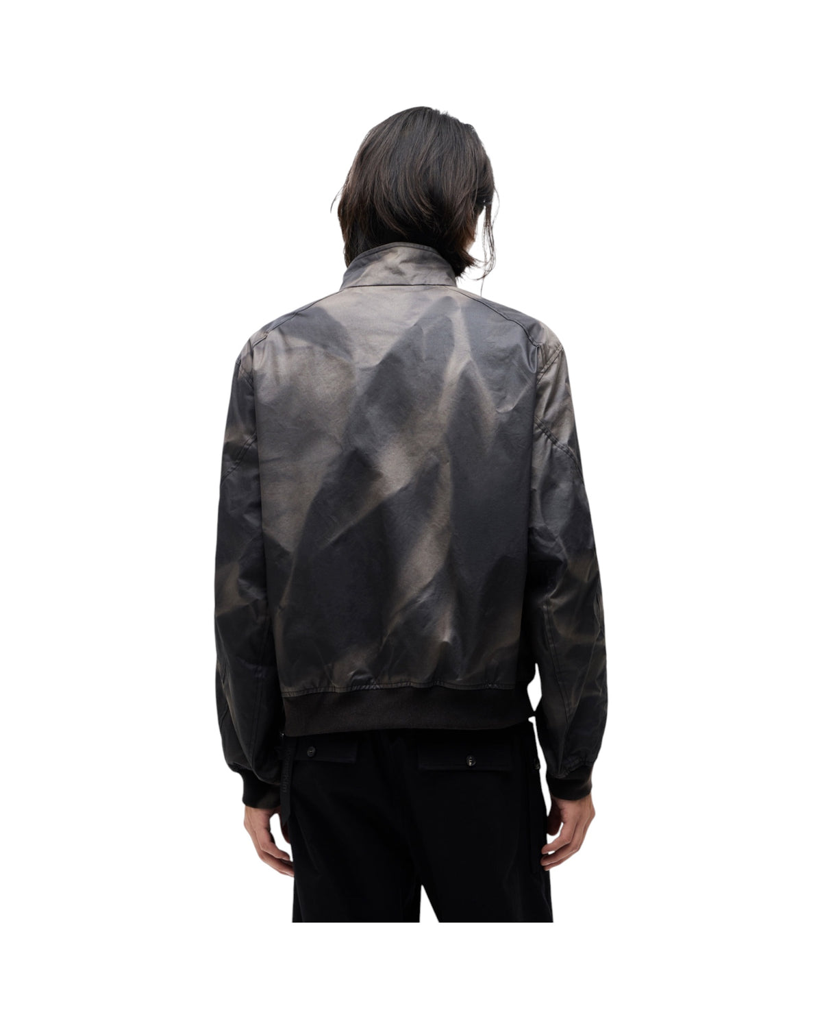 Jiyong Kim Sun-Bleached High Neck Blouson Black