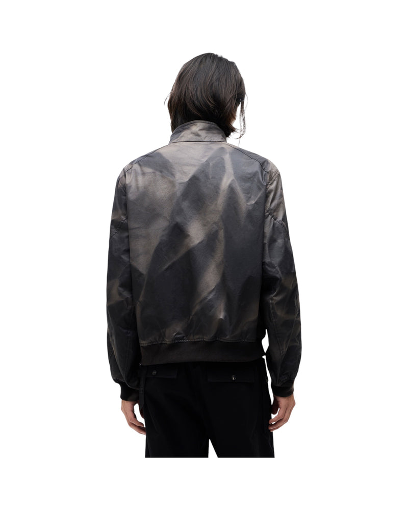 Jiyong Kim Sun-Bleached High Neck Blouson Black