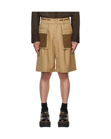 FengChenWang Reconstructed Patchwork Shorts