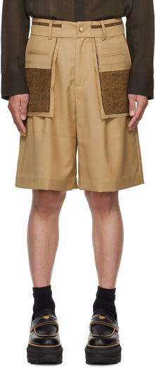 FengChenWang Reconstructed Patchwork Shorts