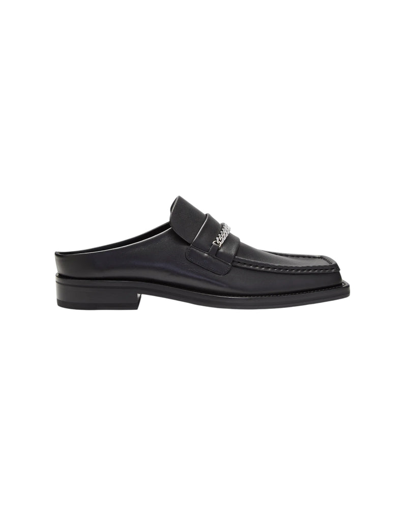 Martine Rose Square Toe Mule Black