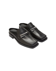 Martine Rose Square Toe Mule Black