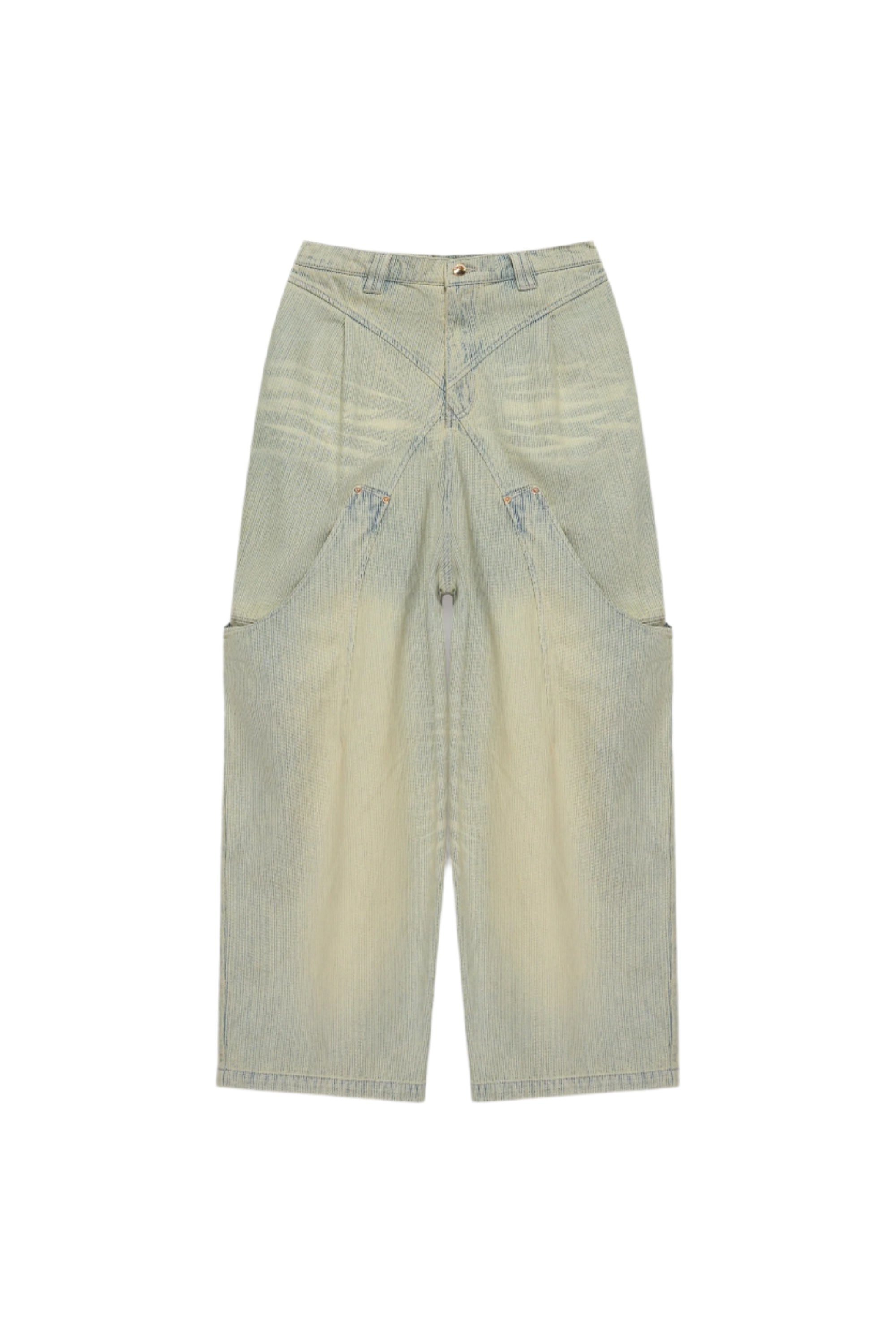 Namesake Billie Bibs Denim Pants Indigo Stripe