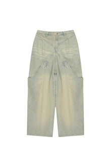 Namesake Billie Bibs Denim Pants Indigo Stripe