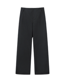 VAVA STORE pet-tree-kor charcoal wool-blend regular fit trousers with side patch pocket and back welt pocket.