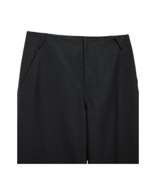 VAVA STORE pet-tree-kor Pause Pants in charcoal wool blend with a regular fit and clean tailored design.