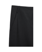 VAVA STORE pet-tree-kor charcoal wool-blend regular fit trousers with side patch pocket detail.