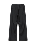 VAVA STORE pet-tree-kor charcoal regular fit wool-blend trousers with a back welt pocket and side patch pocket.