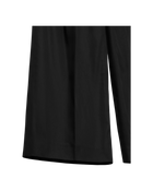 VAVA STORE pet-tree-kor Gaze Pants in black cotton with front pleats, elastic waistband, and relaxed fit.