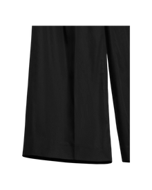 VAVA STORE pet-tree-kor Gaze Pants in black cotton with front pleats, elastic waistband, and relaxed fit.
